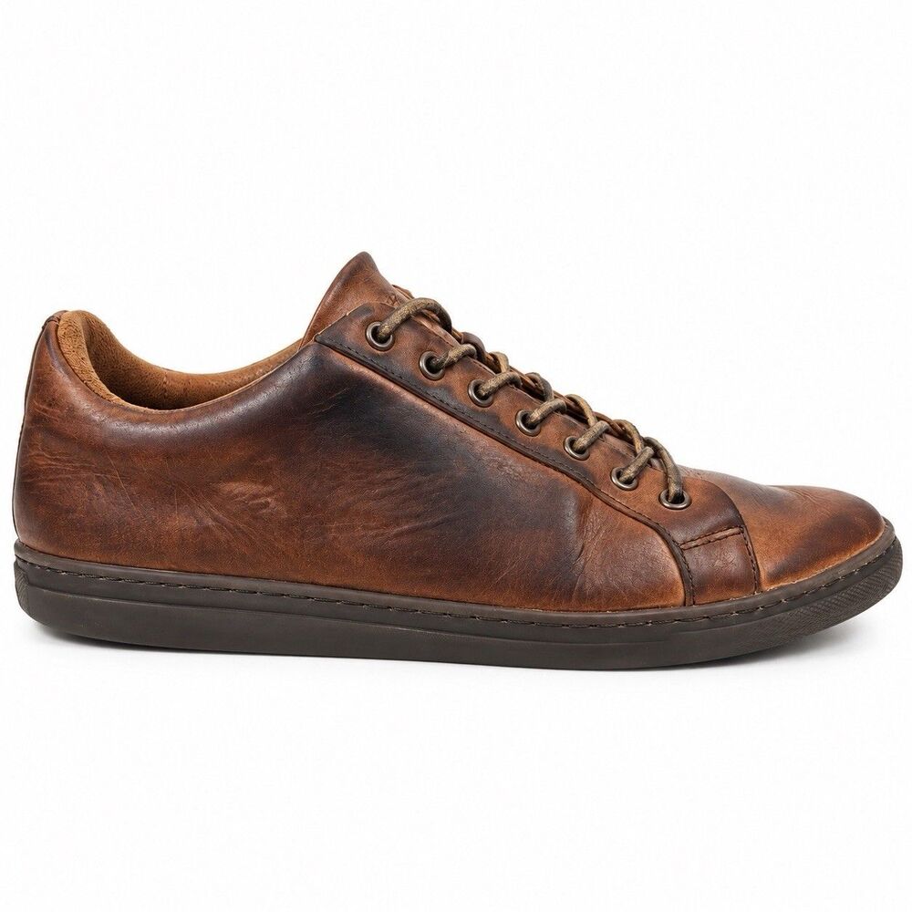 Thursday Boot Company Mens 11.5  Brown Leather Low Top Sneakers Lace Up Shoes